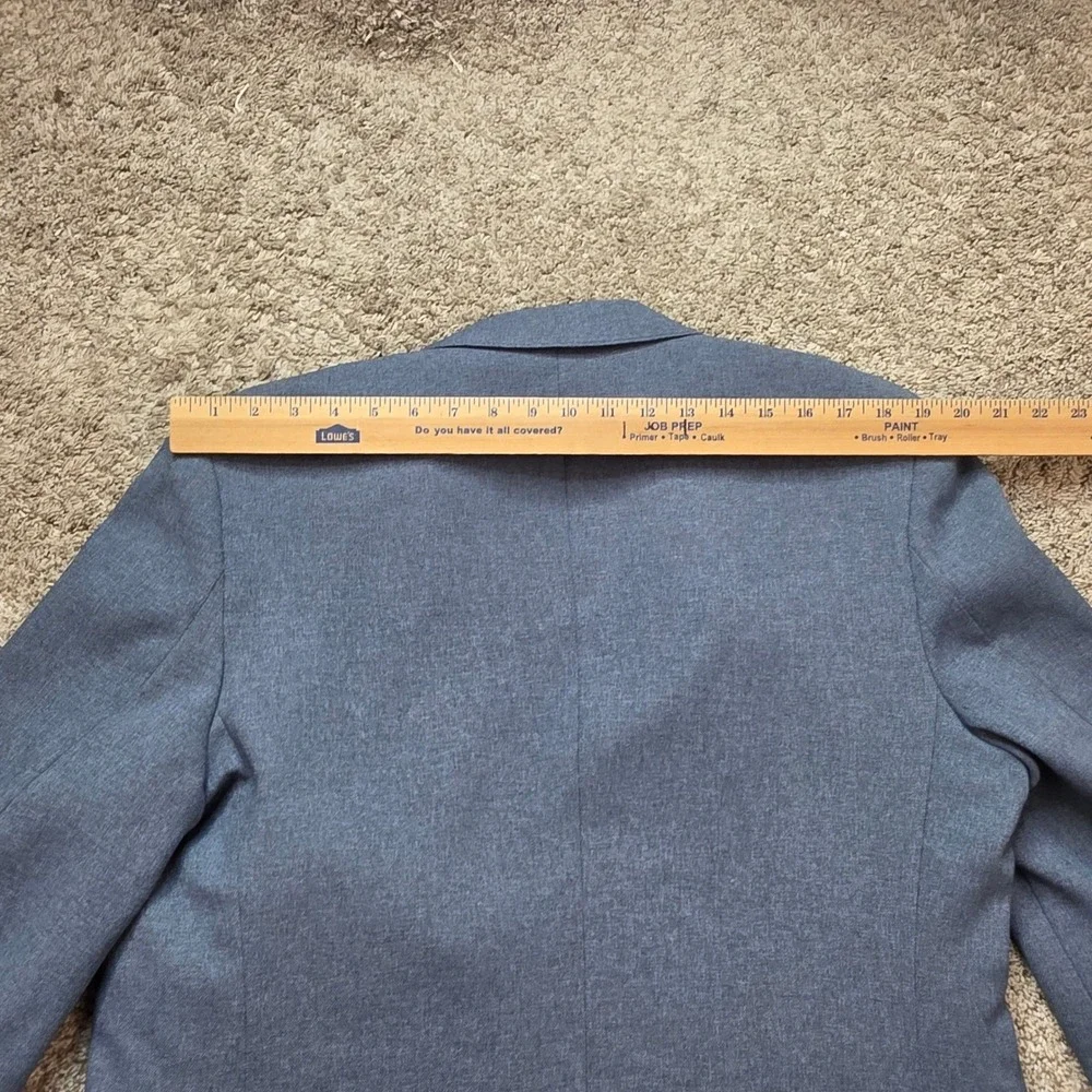 VINTAGE Levis Action Suit Blazer Jacket Mens 44 Grey Blue Two Button Business